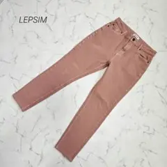 レプシィム LEPSIM スキニーデニム サーモンピンク Mのサムネイル