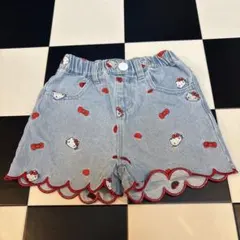 リトシー ハローキティ デニムハーフパンツ 90cm