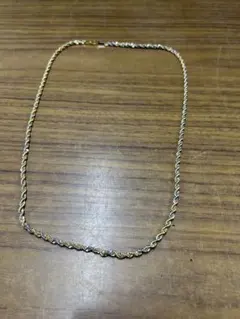 콤비 컬러 로프 체인 목걸이 골드 실버 투톤