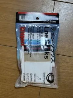 VIVANT ラインソックス 砂漠と青空　ホワイト 22-25cm ファミマ　白