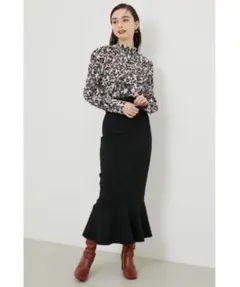 rienda ハイウエストマーメードスカートブラック M