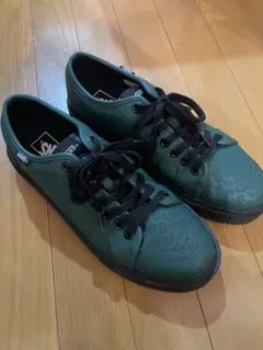 VANS ダークグリーン ヒョウ柄 スニーカー