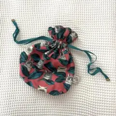 afternoon tea 巾着袋 cats nap time