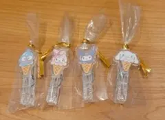 非売品 サンリオカフェワゴン限定 アイスクリームコーンキャラクタークリップ 4個