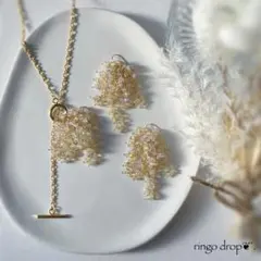 Special set✴︎ 天然石ピアス・ネックレス＊オパールのスペシャルたわわ