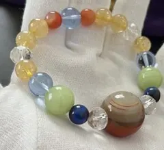 天眼　瑪瑙　天珠　神眼　天然　ブレスレット　パワーストーン　羊眼　チベット　大玉