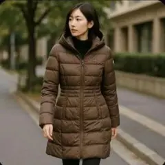 美品✨MONCLER モンクレール　NIM ニム　ダウンコート　ブラウン　1 2025年最新】MONCLER ジャケット・アウターの人気アイテム