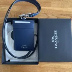 【新品•未使用】COACH ID ランヤード・シグネチャー キャンバス