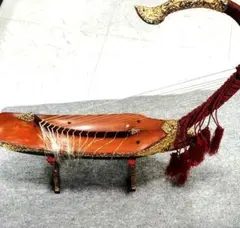 ハープ 竪琴 アジア民族楽器 オブジェ インテリア雑貨 アンティーク弦楽器 伝統 ハープ 竪琴 アジア民族楽器 オブジェ インテリア雑貨 アンティーク