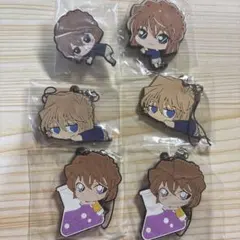 名探偵コナン　灰原哀　ラバスト　ラバークリップ　ラバーQ 6点セット