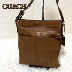 COACH オールドコーチ metropolitan 革 レザー 茶 フラップ COACH オールドコーチ metropolitan 革 レザー 茶 フラップ - メルカリ