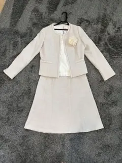 any sisベージュツイード風 スーツセット　Lサイズ