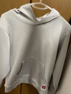 ライトグレー パーカー フード付き 高校