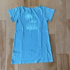 【新品】ROXY ロキシー 水色 半袖ワンピース／150cm