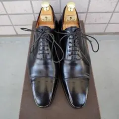 Santoni ストレートチップ ブラック 4のサムネイル