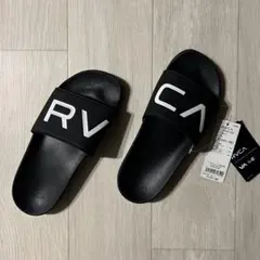RVCA（ルーカ）　定番　シャワーサンダル　サイズ6 ブラック　ロゴ　新品のサムネイル