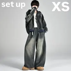 (セット販売)ADRER ジップパーカージャケットワイドスラックス