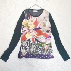 Paul Smith ポールスミス 長袖Tシャツ (S) ロンT 日本製 総柄