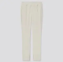 UNIQLO　ユニクロ　リブレギンスパンツ　ナチュラル