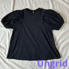 Ungrid アングリッド ボリュームスリーブ 半袖ブラウス ブラックのサムネイル