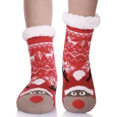 キッズ ボーイズ ガールズ ソックストナカイクリスマス5-8歳用