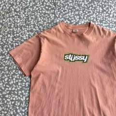 【希少ピンク、白タグ】オールドステューシー古着TシャツストリートXLビンテージ