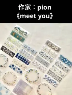 廃盤商品　PET 切り売り 台湾作家pion様 《meet you》残り僅かのサムネイル