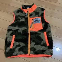【04】迷彩柄フリースベスト