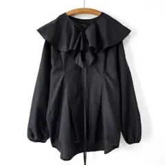 美品 ルセルクルパーロペ ギャザーボリュームブラウス フレア ぽわん袖 