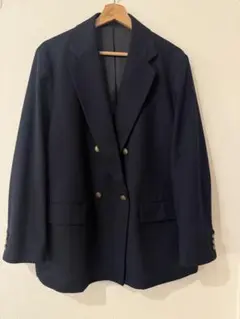 ユニクロ　ダブルジャケット 3XL ネイビー　紺ブレ
