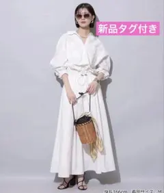 【新品タグ付】Arpege storyドロストシャツワンピース