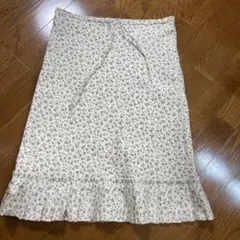 フラワープリント フレアスカート最終セール