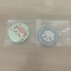 ちいかわ刺繍缶バッジ（くりまんじゅう、ラッコ）