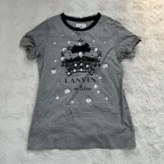 LANVINランバンオンブルー Tシャツ ビジュー　シフォン　リボンのサムネイル