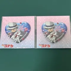 名探偵コナン ハート型缶バッジ 怪盗キッド - メルカリ