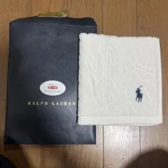 Ralph Lauren ホワイトタオルハンカチ