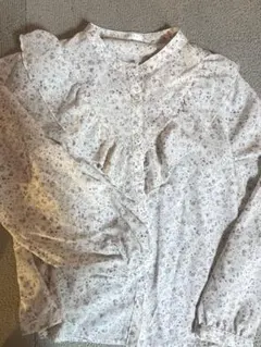 Honeys 花柄 フリルブラウス S