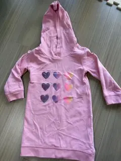 baby GAP ピンク ハート柄パーカー 4歳