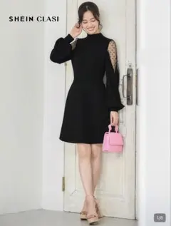 SHEIN CLASI ブラック Aライン ワンピース