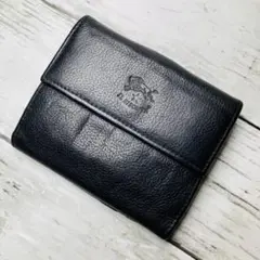 【高級感漂う美しい本革】IL BISONTE　長財布　ネロ　大容量　バイソン刻印 高級感漂う黒の本革】ILBISONTE 長財布 ブラック 大容量 バイソン刻印