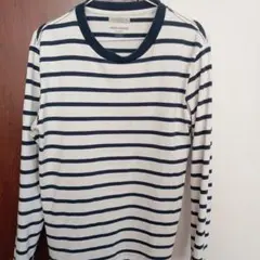 UNITED ARROWS ボーダー長袖カットソー L