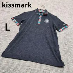 kissmark キスマーク ポロシャツ L ネイビー ゴルフウェア カラフルのサムネイル