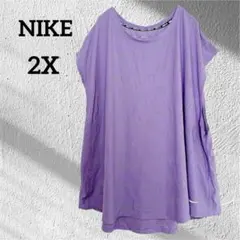 Nike Dri-Fit パープル Tシャツ 【3L〜】 スポーツウェア 重ね着