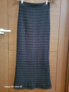 ♡MOUSSY　カギ編みロングスカート