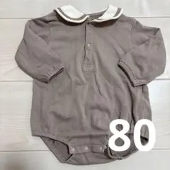 襟付きロンパース