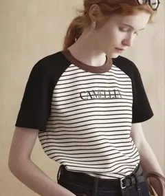 Fanostudios ラグランスリーブ　ボーダーTシャツのサムネイル