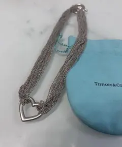 ティファニー 10ロウ チェーン サークル トグル ブレスレット 17.2cm 