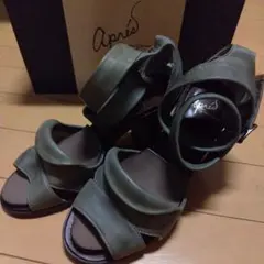 Apres オリーブグリーン ストラップサンダルのサムネイル