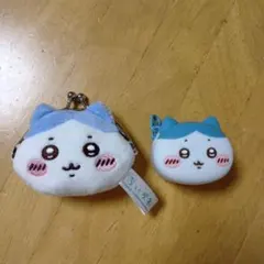 ちいかわ　ミニがま口ポーチ　 おかおミニシリコンポーチ　ハチワレ