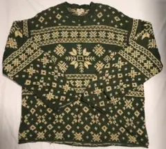 90s J.CREW 巨人タグ 100%ウール メンズ セーター XLサイズのサムネイル